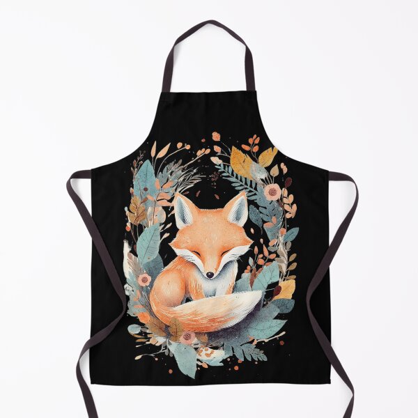 Item preview, Fox in a Floral Wonderland | Watercolor Painting designed and sold by PlayfulPrint.