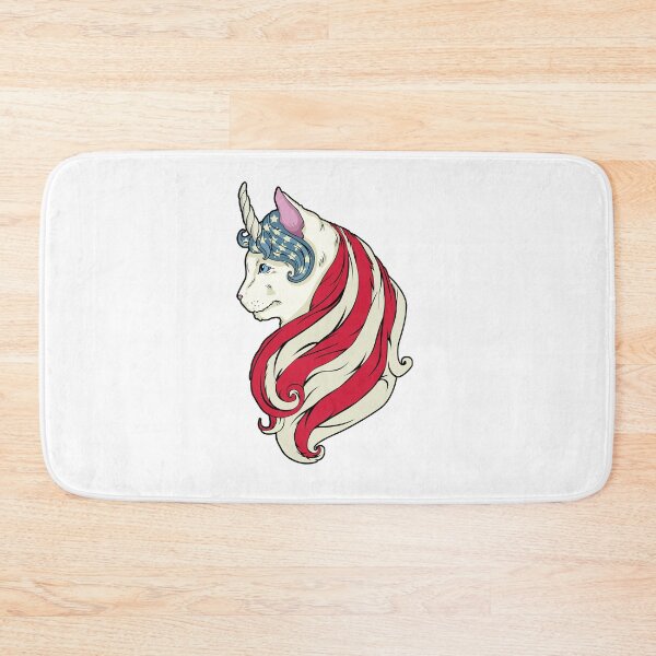 Item preview, American independence day 4th July Unicorn Cat, USA flag designed and sold by boec gear.