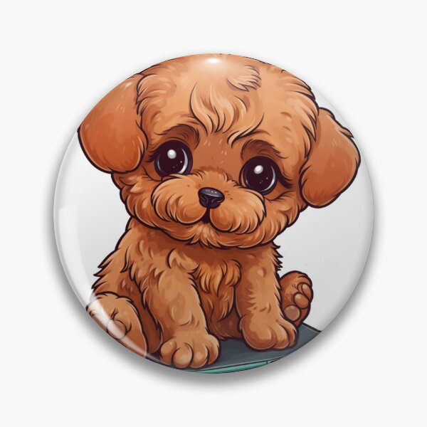 Item preview, Kawaii fluffy puppy designed and sold by Art-ColorTech.