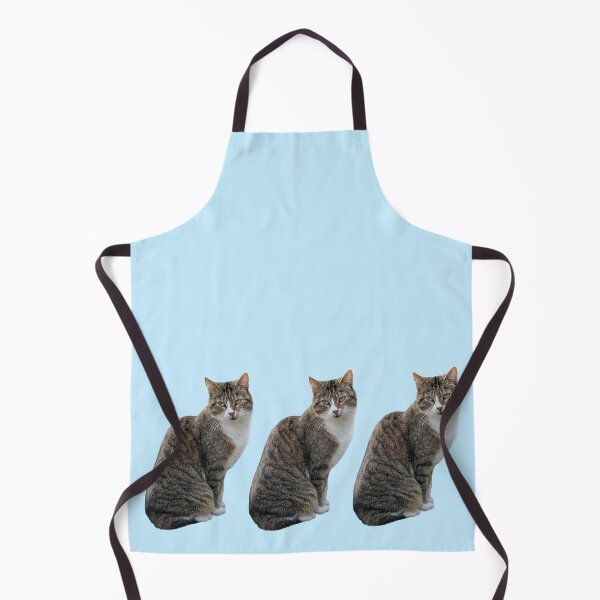 Item preview, Tabby 3 times side by side with background in pastel blue designed and sold by Binas-gallery.