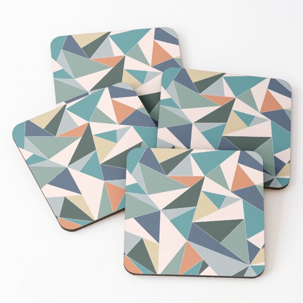 Item preview, Fractal Triangles in Blue, Green & Orange designed and sold by aranmade.