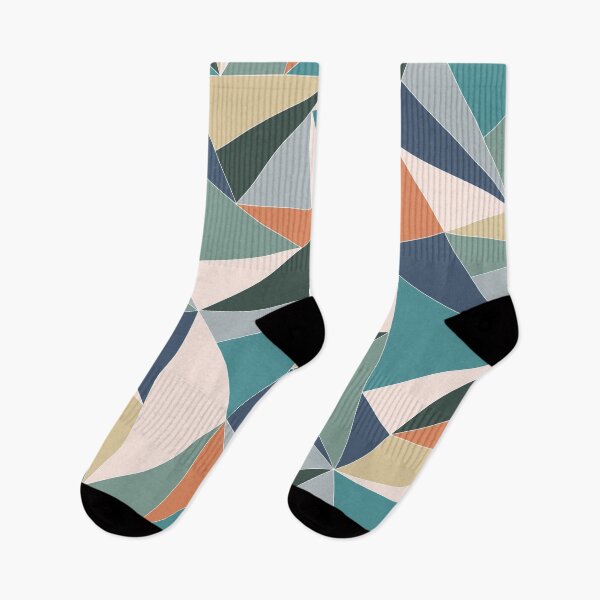 Item preview, Fractal Triangles in Blue, Green & Orange designed and sold by aranmade.
