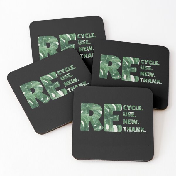 Item preview, RECYCLE REUSE RENEW RETHINK  designed and sold by AH-Artcorner.