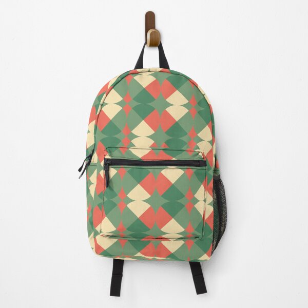 Item preview, Abstract geometric pattern- zigzagged "Green and Red" designed and sold by Hemindway.