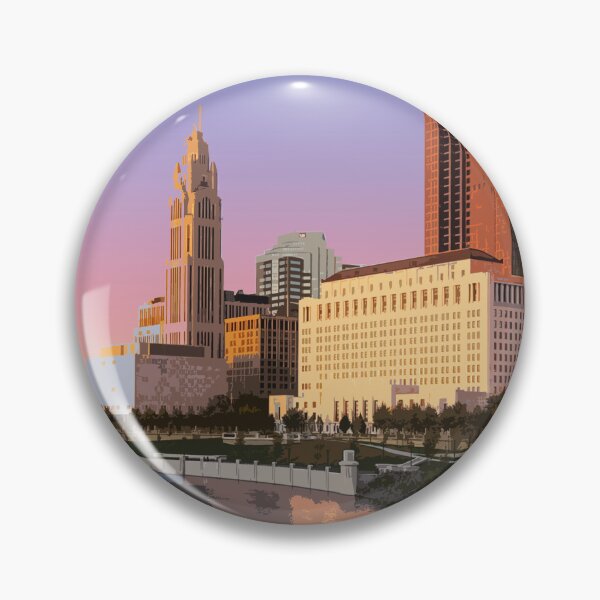 Item preview, Columbus, Ohio, USA, Travel Print designed and sold by summattodraw.