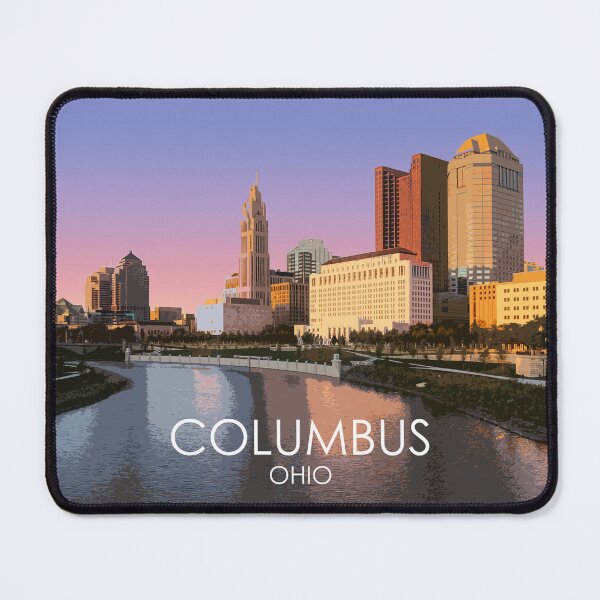 Item preview, Columbus, Ohio, USA, Travel Print designed and sold by summattodraw.