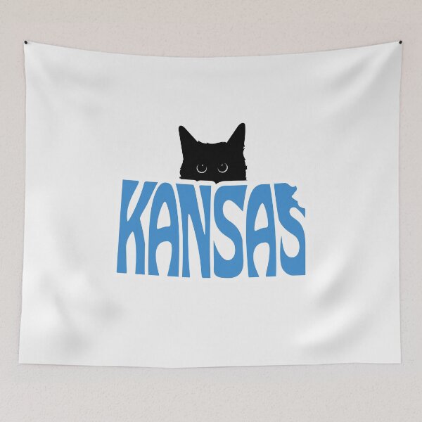 Item preview, Cat Loves Kansas | State Pride Shirt for Pet Lovers designed and sold by GoblinBoutique.