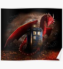 Blue Phone Booth at Dragon Nest Poster
