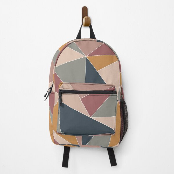Item preview, Fractal Triangles in Blue, Sage Green, Gold, Peach & Pink designed and sold by aranmade.