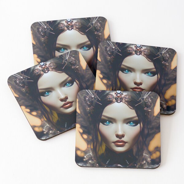 Item preview, Portrait of the Countess of Derwickland biopunk style designed and sold by DibuHumor.
