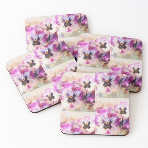 Artikelvorschau, Hübsche rosa Stiefmütterchen-Blumen-Kunst von Sharon Cummings entworfen und verkauft von Sharon Cummings Art.