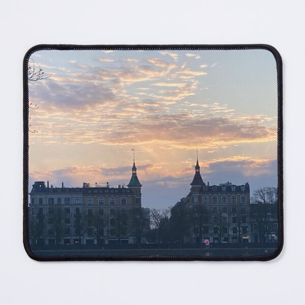 Item preview, Osterbrogade sunset and spires designed and sold by ClaireRequa.
