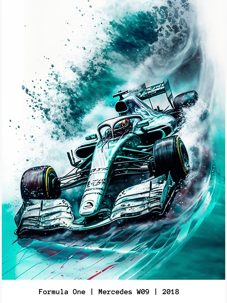 Lewis discount Hamilton Mercedes W09 - Canvas