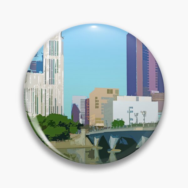 Item preview, Columbus, Ohio, USA, Travel Print designed and sold by summattodraw.