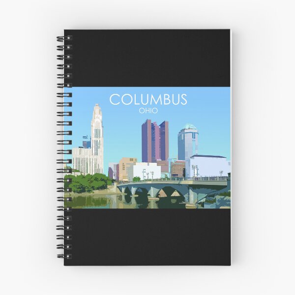 Item preview, Columbus, Ohio, USA, Travel Print designed and sold by summattodraw.