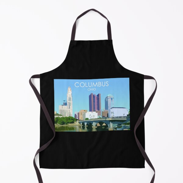 Item preview, Columbus, Ohio, USA, Travel Print designed and sold by summattodraw.
