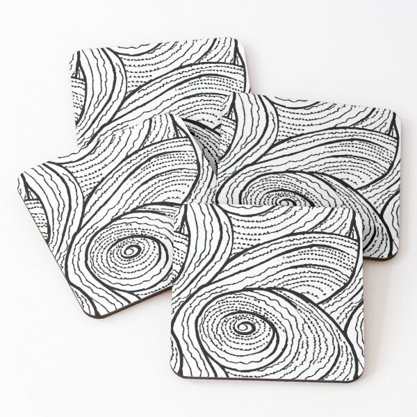 Item preview, Scribbled Waves Pattern designed and sold by Pattrnz.