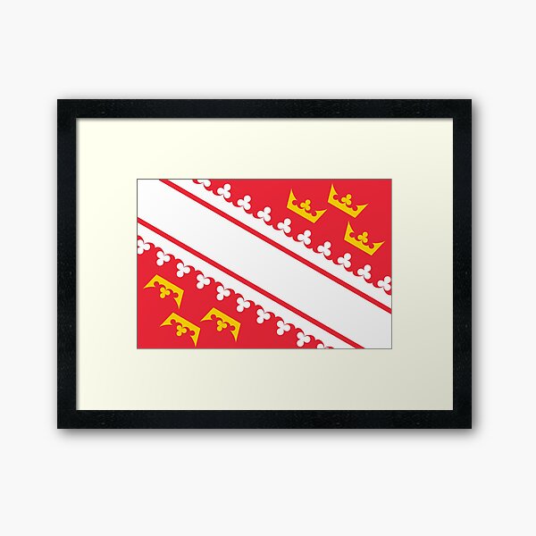 Drapeau alsacien Impression encadrée