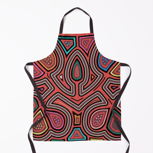 Item preview, floral mola with orange background designed and sold by Melquidedec.