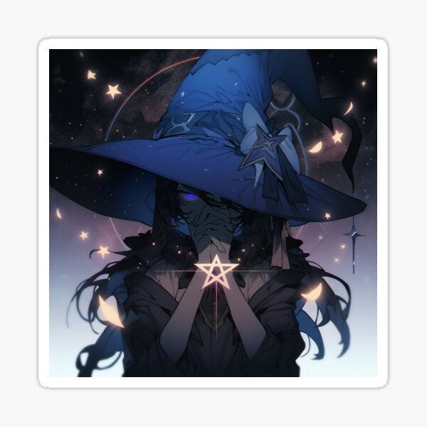 A Witch&#39;s Pentagram Sticker