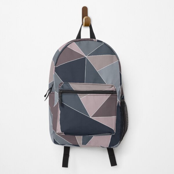 Item preview, Fractal Triangles in Languid Lavender, Steel Blue, & Greige designed and sold by aranmade.