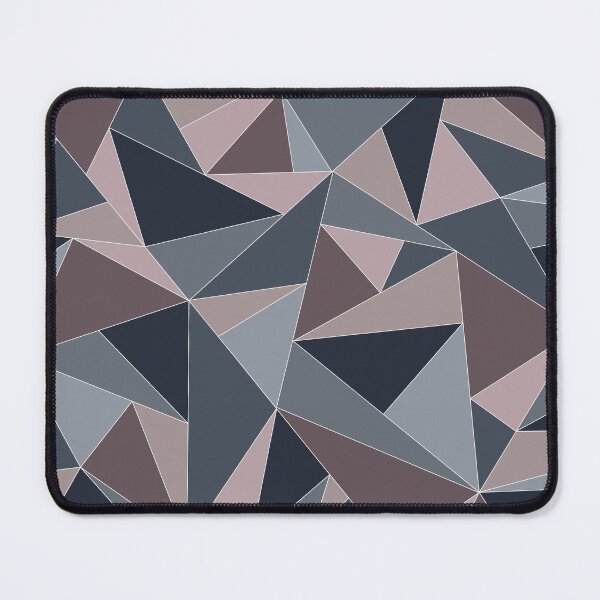 Item preview, Fractal Triangles in Languid Lavender, Steel Blue, & Greige designed and sold by aranmade.