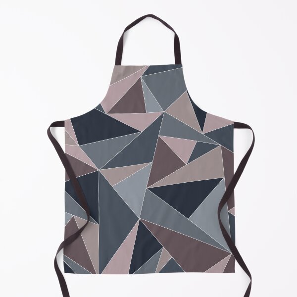 Item preview, Fractal Triangles in Languid Lavender, Steel Blue, & Greige designed and sold by aranmade.