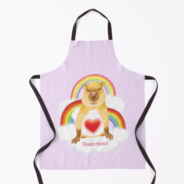 Item preview, Rainbow Tenderheart capybara title designed and sold by umasharda.