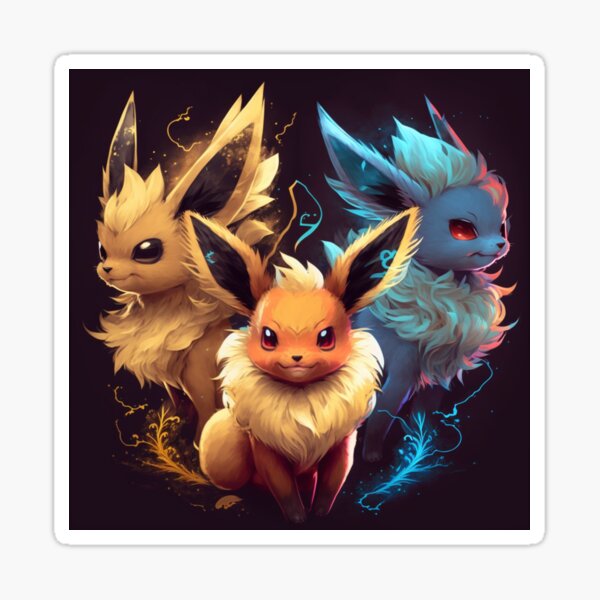 Pokemon Eevee Water Evolution Vaporeon Cute Vibrant Style T-Shirt