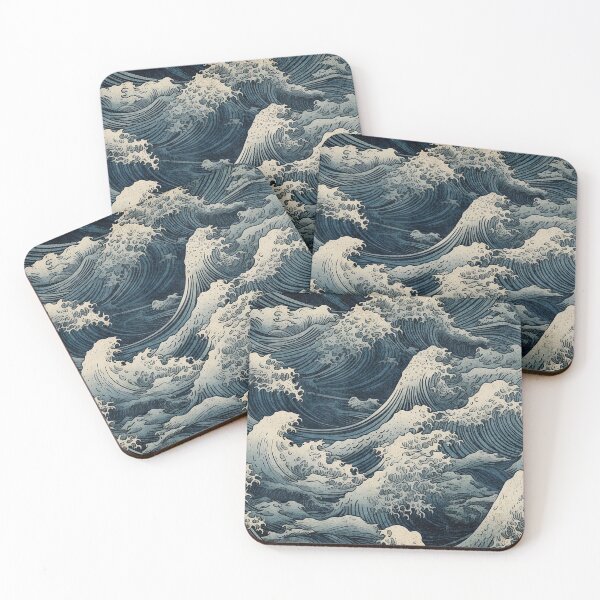 Item preview, Great Wave |  A Painting of a Retro Wave designed and sold by PlayfulPrint.