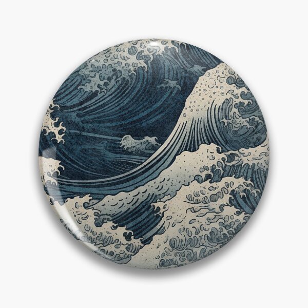 Item preview, Great Wave |  A Painting of a Retro Wave designed and sold by PlayfulPrint.