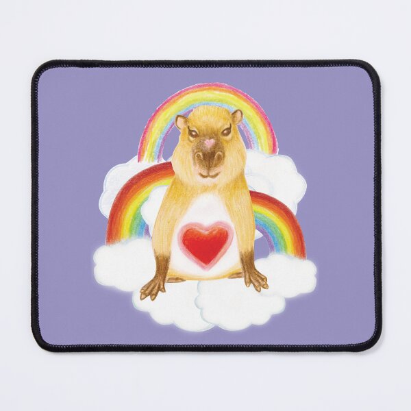 Item preview, Rainbow Tenderheart capybara designed and sold by umasharda.