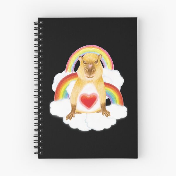 Item preview, Rainbow Tenderheart capybara designed and sold by umasharda.