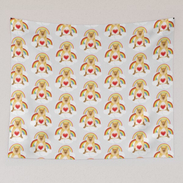 Item preview, Rainbow Tenderheart capybara designed and sold by umasharda.