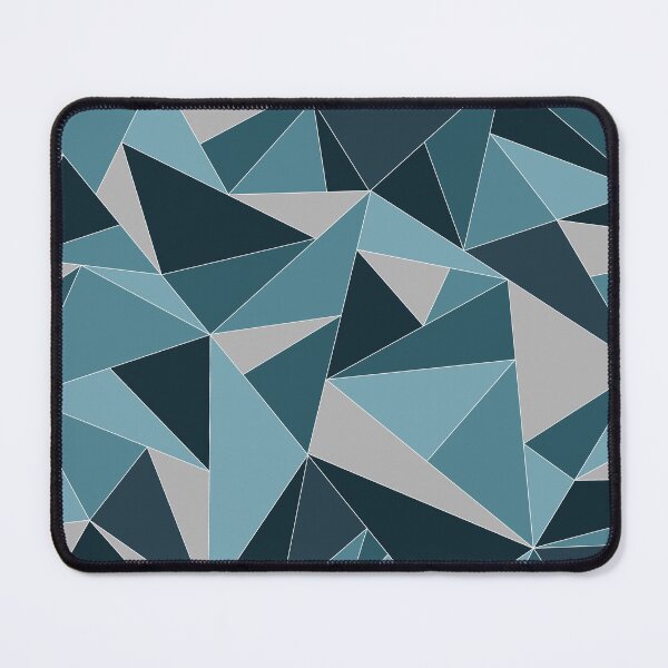 Item preview, Fractal Triangles in Monochromatic Blue designed and sold by aranmade.
