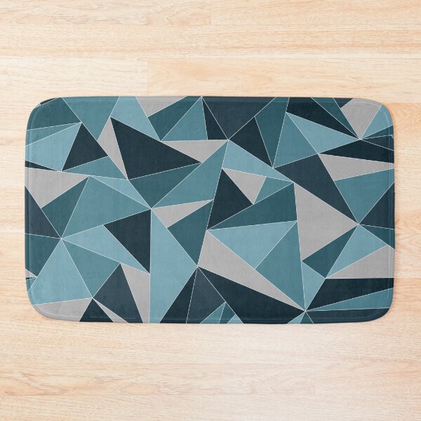 Item preview, Fractal Triangles in Monochromatic Blue designed and sold by aranmade.