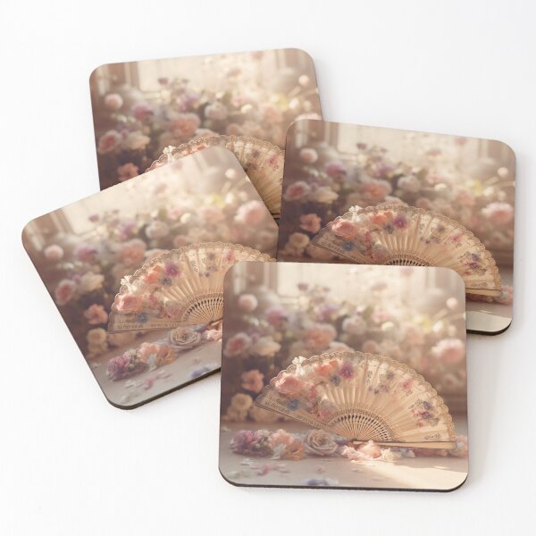 Item preview, "Japanese Floral Fan." designed and sold by CherNikDesigns.