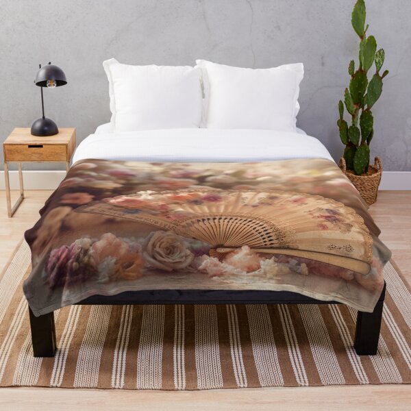 Item preview, "Japanese Floral Fan." designed and sold by CherNikDesigns.