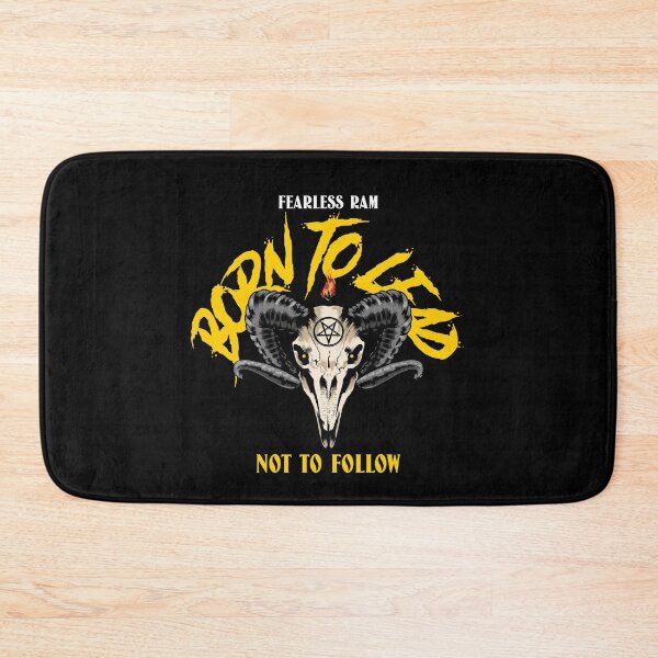 Item preview, Fearless Ram Skull - Born to Lead, Not to Follow designed and sold by ElLocoMus.
