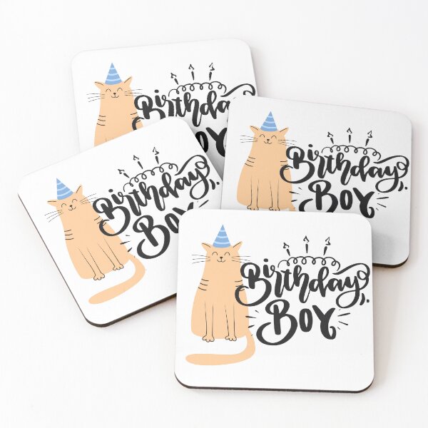 Item preview, Meow-tastic Birthday Boy Card and T-Shirt: Cute Cat in Birthday Hat Design designed and sold by nancybernard.