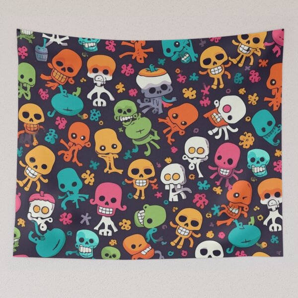 Item preview, #5 Funny and Quirky Cartoon Skeleton Pattern for Kids designed and sold by Pexelpanoramas.