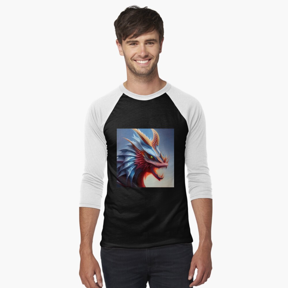 Item preview, Baseball ¾ Sleeve T-Shirt designed and sold by dragynrain.