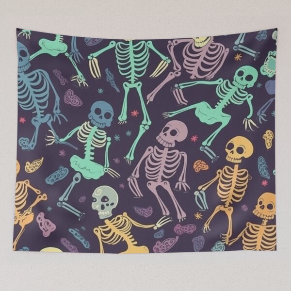Item preview, #6 Funny and Quirky Cartoon Skeleton Pattern for Kids designed and sold by Pexelpanoramas.