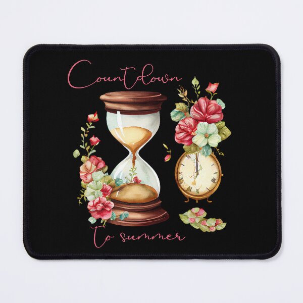 Item preview, Countdown to Summer - Watercolour Hourglass and Flowers  designed and sold by CreativNode.