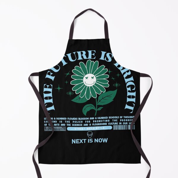 Item preview, Cartoon-style flower and urban-style text 'The Future is Bright designed and sold by fabiand1927.