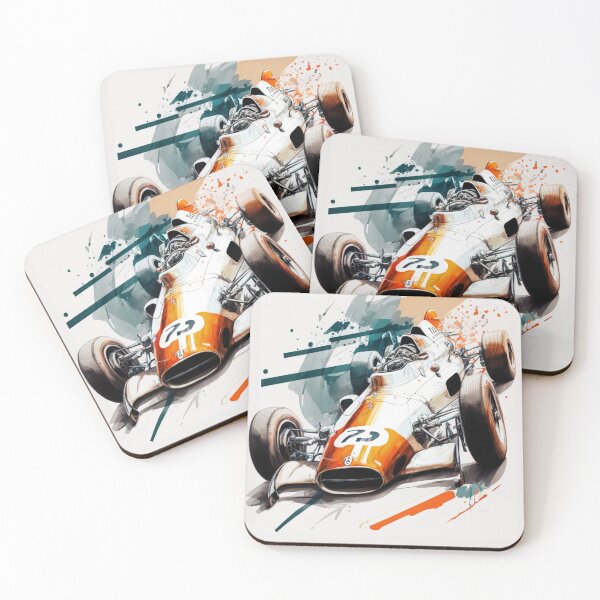 Item preview, Formula one Vintage 1969 F1 Watercolour Painting Print   designed and sold by PicTechNowArt.
