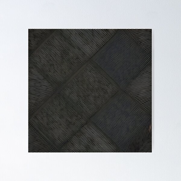 Abstract pattern gray Poster