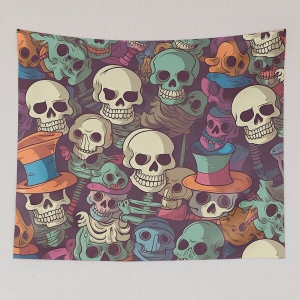 Item preview, #7 Funny and Quirky Cartoon Skeleton Pattern for Kids designed and sold by Pexelpanoramas.