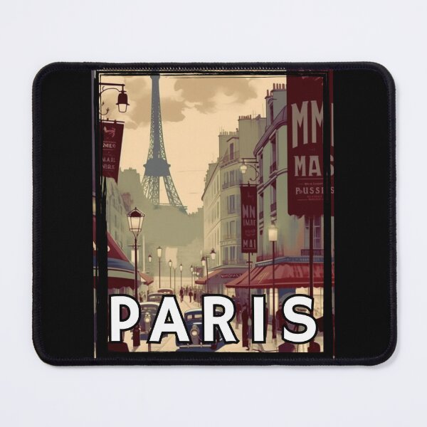 Item preview, Paris 60s Skyline Illustration Mad Men inspired 3 designed and sold by CremisArt.