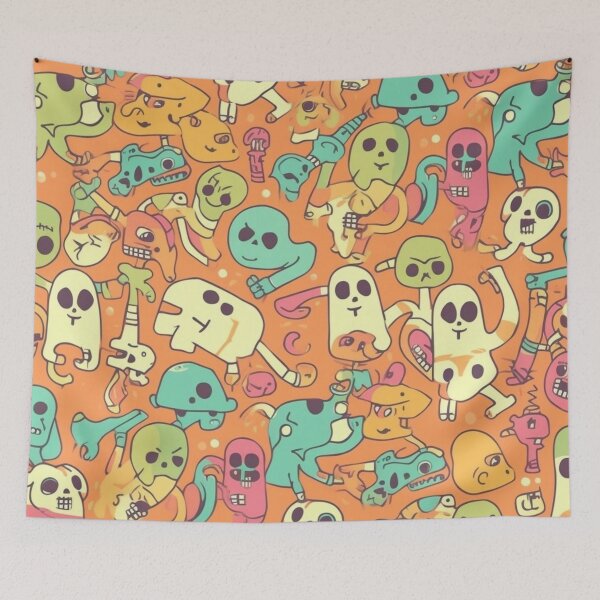 Item preview, #8 Funny and Quirky Cartoon Skeleton Pattern for Kids designed and sold by Pexelpanoramas.